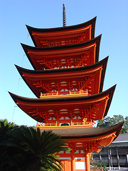 厳島神社五重塔