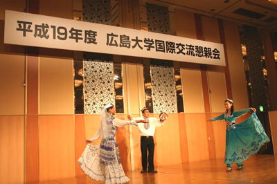 Dancers perform.
