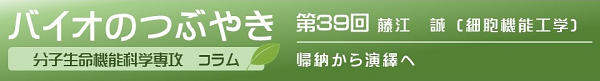 バイオのつぶやき第39回藤江誠准教授