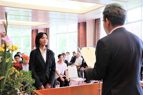 広島大学森戸国際高等教育学院3+1プログラム修了証書授与式を開催しました