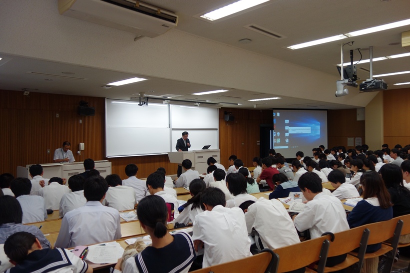 江頭学部長による挨拶