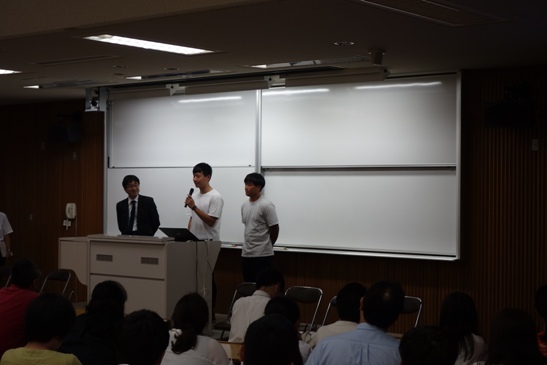 在学生による学生生活紹介(2日目)