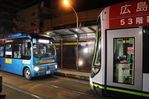 自動運転バスの公道実証実験を行いました