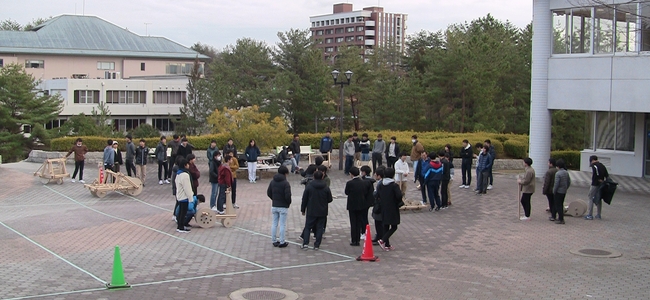 競技会当日の様子 (競技会開始直前に撮影した写真)