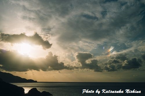 屋久島の彩雲