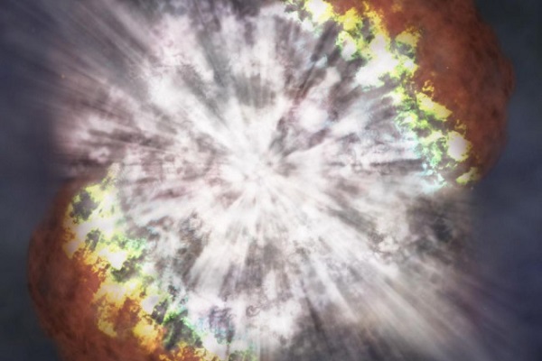 The illustration of supernova SN 2006gy.