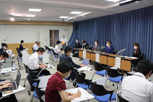 Press conference at the Ministry Education, Culture, Sports, Science, and Technology