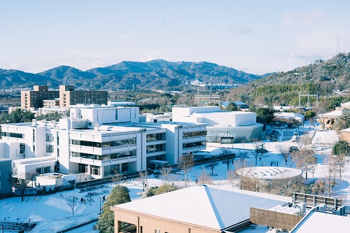 中央図書館周辺（積雪）