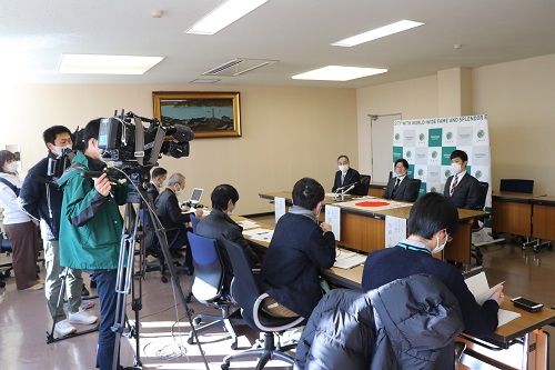 記者説明会の様子