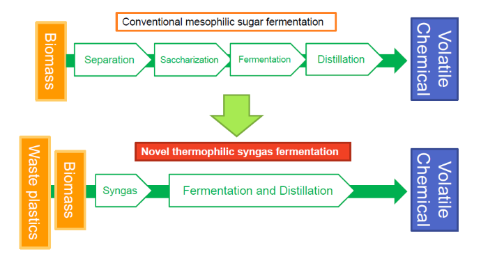 Novel thermophilic syngas fermentation process Novel thermophilic syngas fermentation process