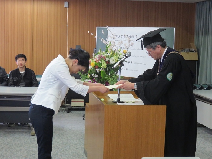 学位記授与式１