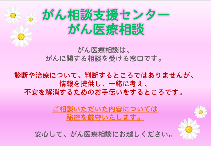 がん相談支援センター　がん医療相談