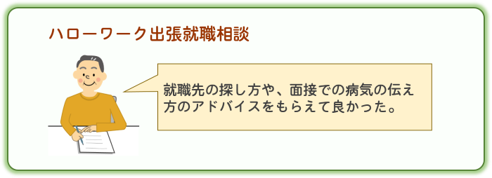 ハローワーク出張相談利用者の声