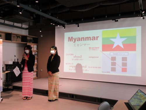 ミャンマー出身留学生による自己紹介