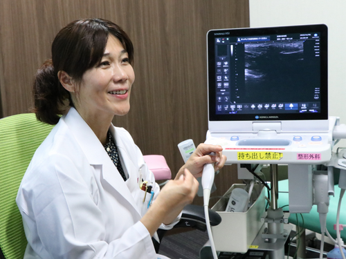 Hiroshima University Hospital orthopedist Yuko Nakashima ultrasound-guided diagnosis e-girls project