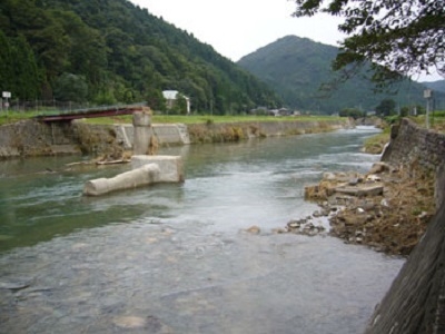 兵庫県佐用2009.8.9豪雨による流橋 