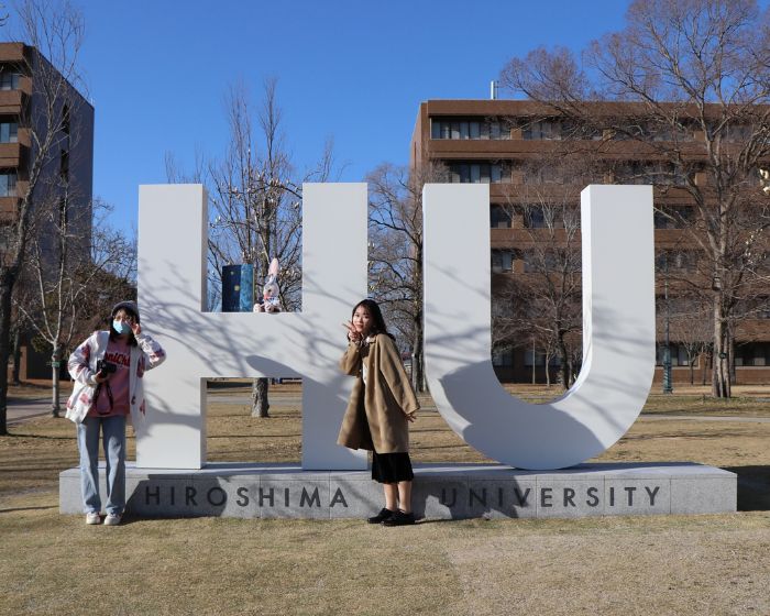 Photos with the monument