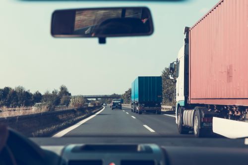 Researchers using dashcam footage of real-world collisions involving large trucks to analyze driver and vehicle behavior