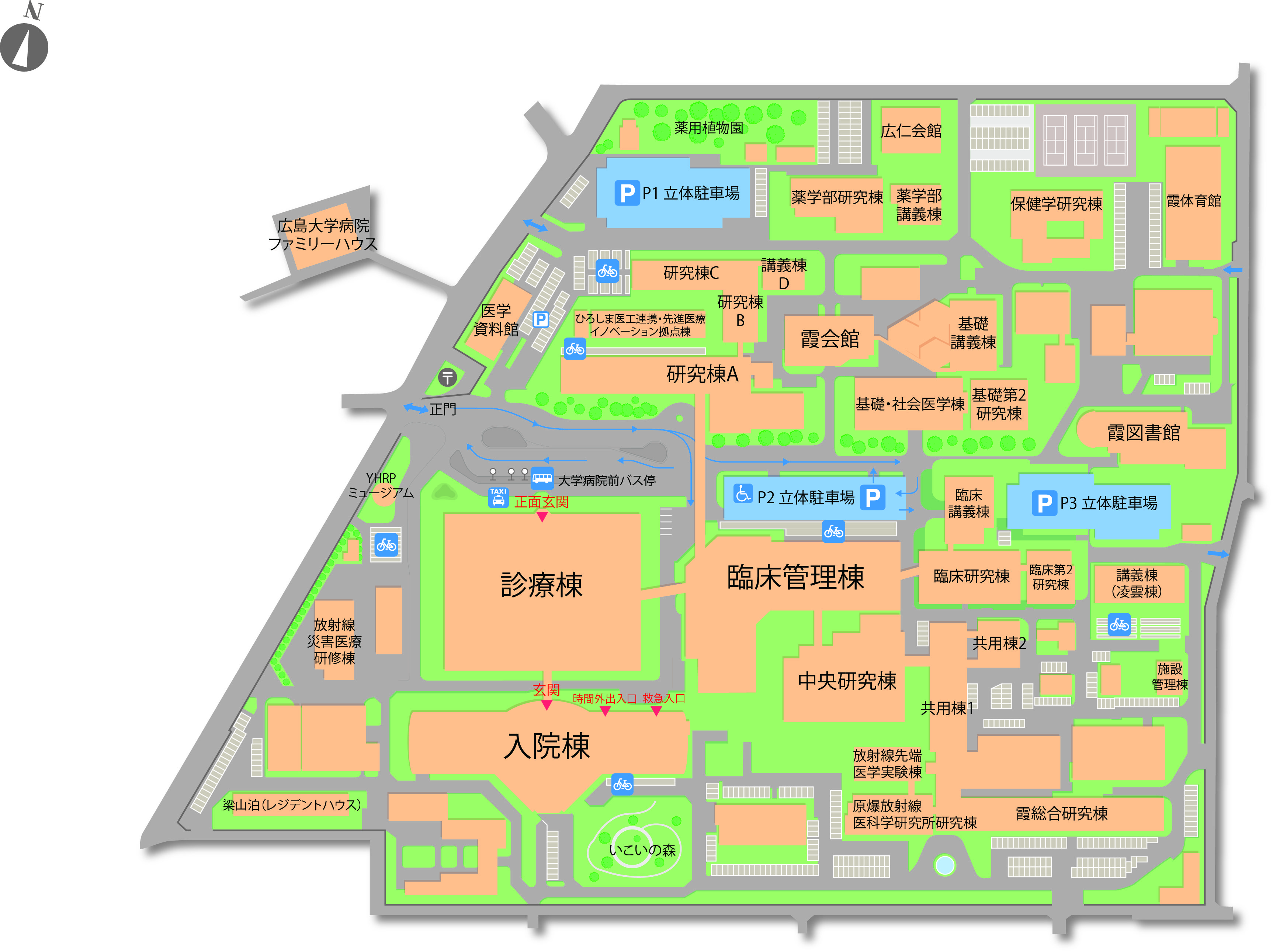 病院構内地図