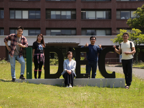 Dr. Kashima with her students