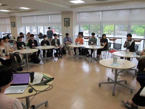 学生スタッフ佐伯さんが自身のTA経験を共有