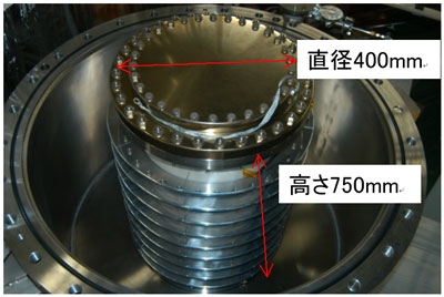 図4:据えつけられた分割型セラミック管の様子。