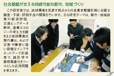 社会基盤が支える持続可能な都市、地域づくり