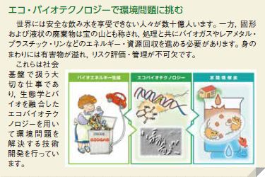 エコ・バイオテクノロジーで環境問題に挑む