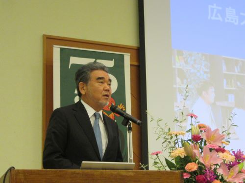 越智学長による講演