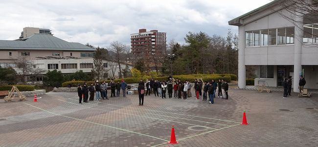 競技会当日の様子 (競技会開始直前に撮影した写真)