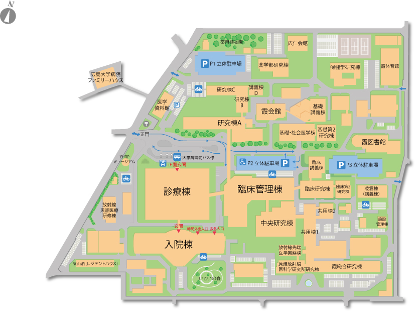 病院構内地図