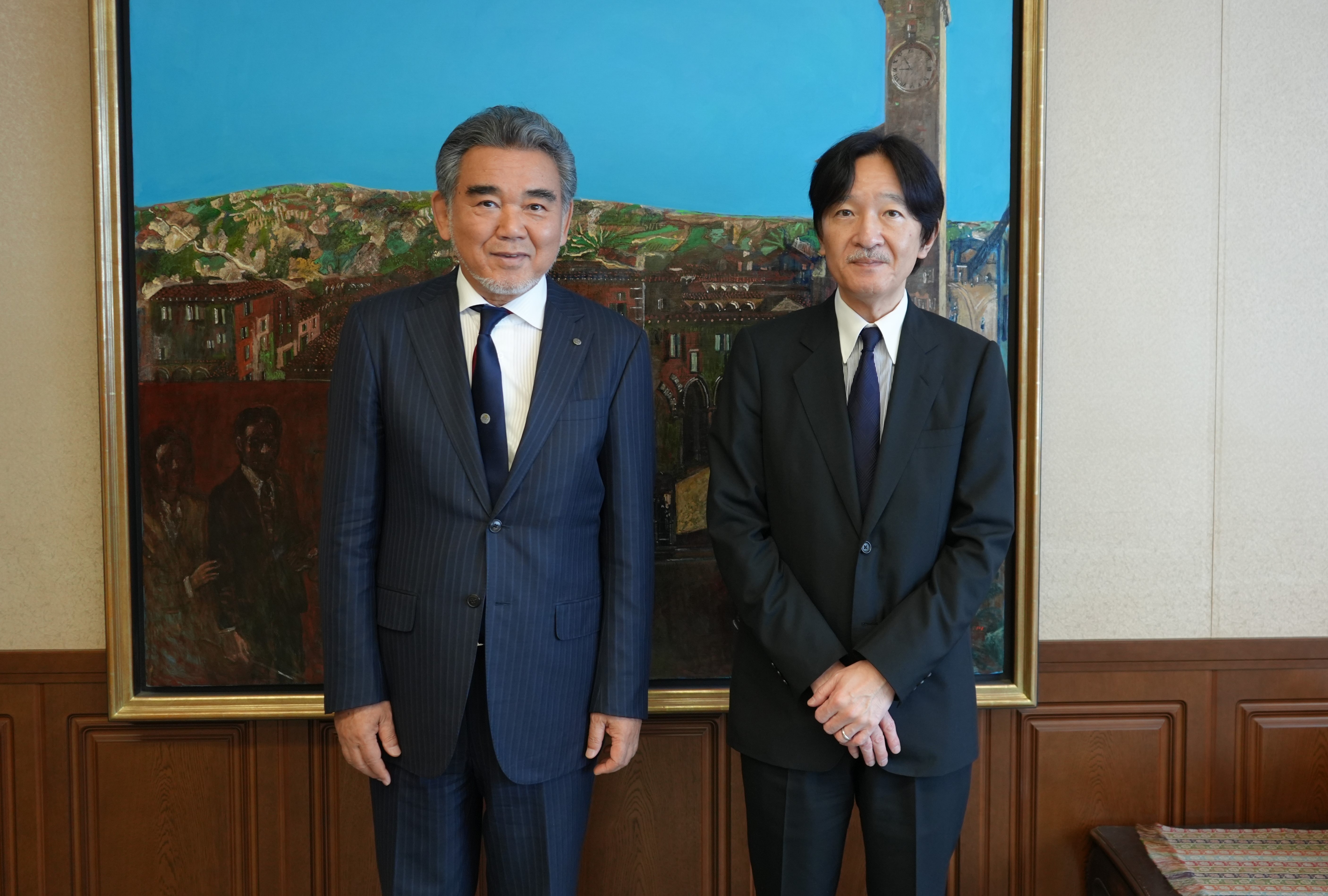 越智学長との懇談にて
