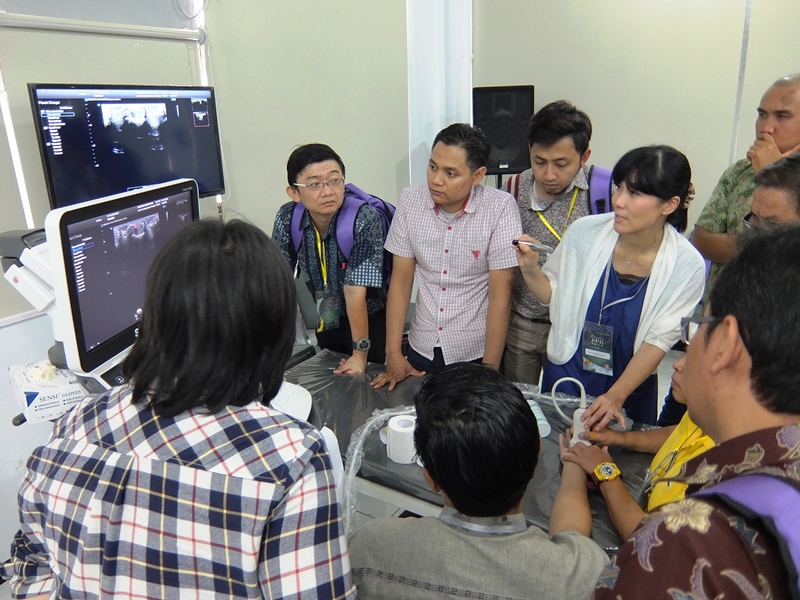 超音波検査普及活動 写真