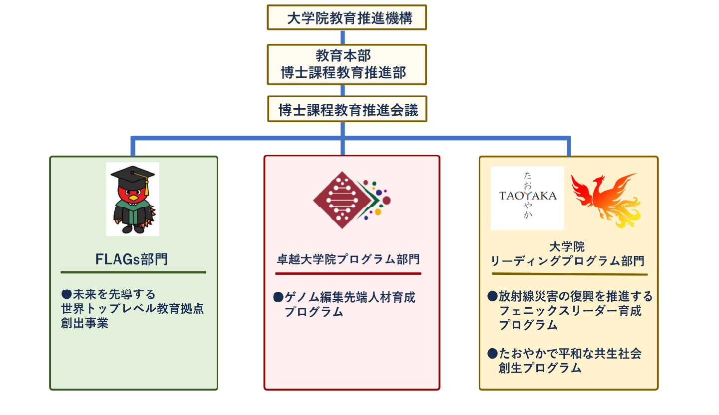 大学院教育推進機構の体系図
