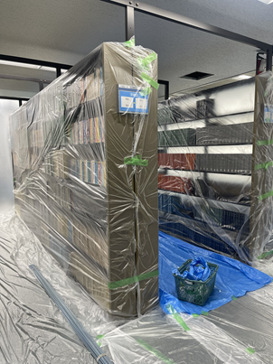 養生された書架