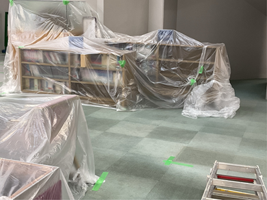 中央図書館1階養生エリア視聴覚資料