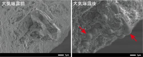 リュウグウ粒子は地球帰還後わずか数週間で顕著な変質が生じる ―宇宙から持ち帰った試料が地球環境で急速に変化することを解明―