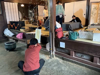 展示の準備の様子