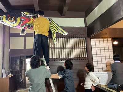 鯉のぼり展示