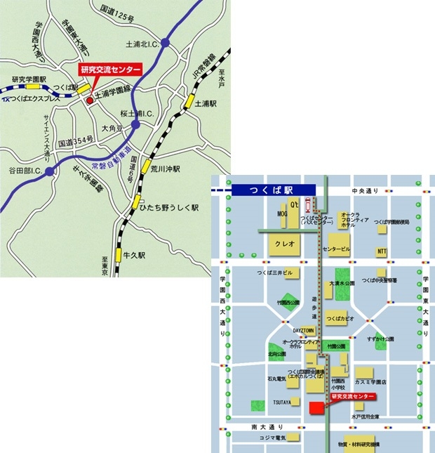 文部科学省研究交流センター　案内図