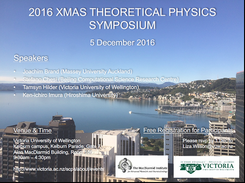 2016 Xmas Theoretical Physics Symposium