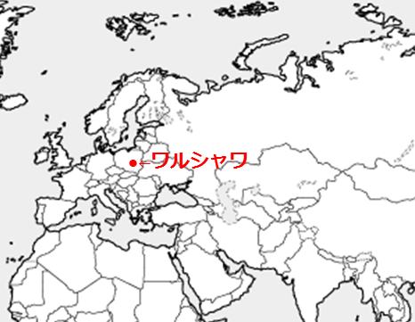 ポーランド ワルシャワ 地図
