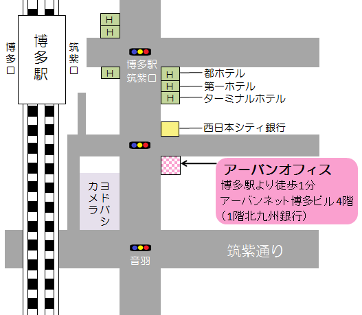 広島大学 高大接続・入学センター福岡オフィスMAP