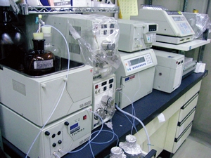 HPLC system used for the analysis of hormone neurotransmitters