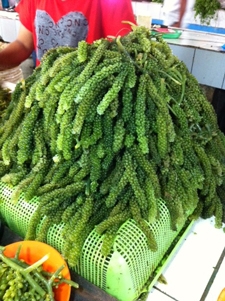 Sea grapes sold in traditional market