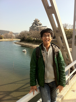 Liang Zeng at Okayama Castle