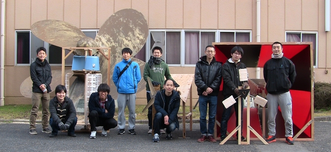 競技会当日の様子（競技会開始前に撮影した集合写真）