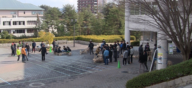 競技会当日の様子（競技会開始直前に撮影した写真）