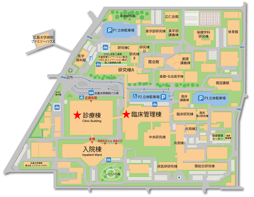 広島大学霞キャンパス　会場マップ