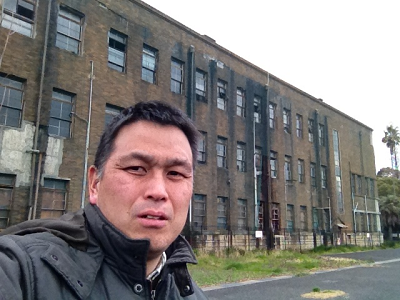 卒論研究をしていた理学部1号館南側 卒論研究をしていた理学部1号館南側